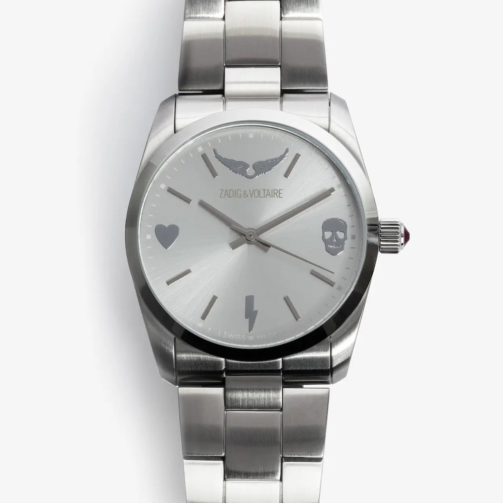 Brand new Zadig & Voltaire stainless steal watch